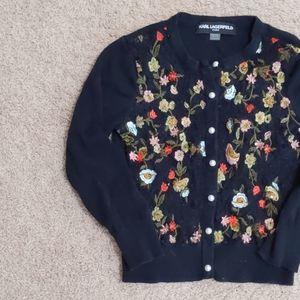 XS Karl Lagerfeld Paris button-up cardigan